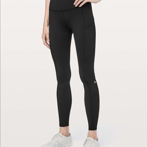 Lululemon Fast and Frees Black 25”